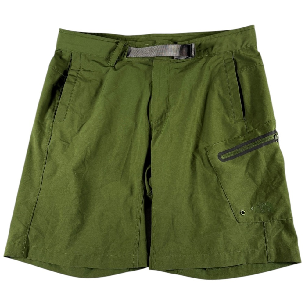 The North Face Shorts Mens 34 Green Durable Lightweight Stretch Workwear Outdoor